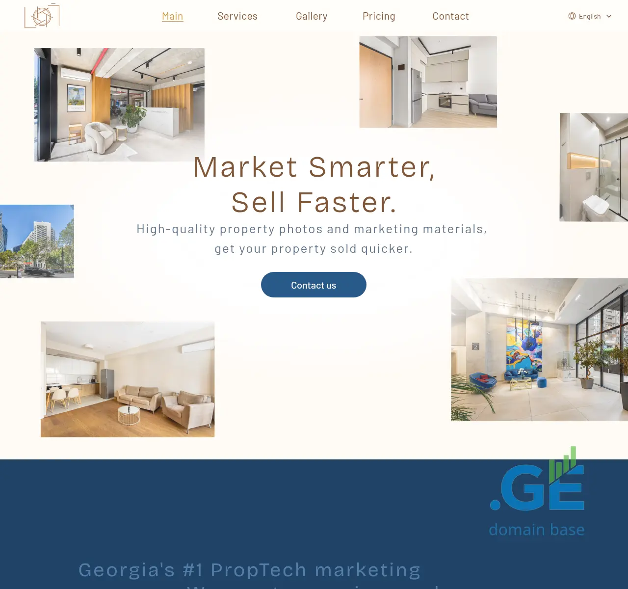 Screenshot of the site inframe.ge