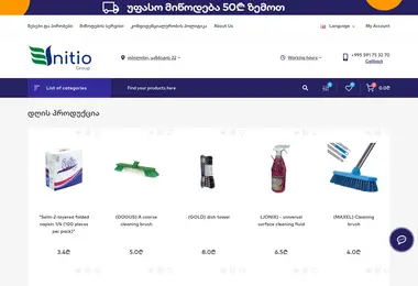 initiogroup.ge-ის ეკრანის სურათი