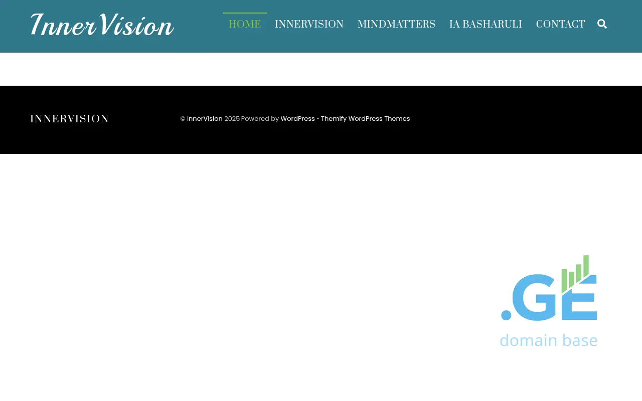 Screenshot of the site innervision.ge