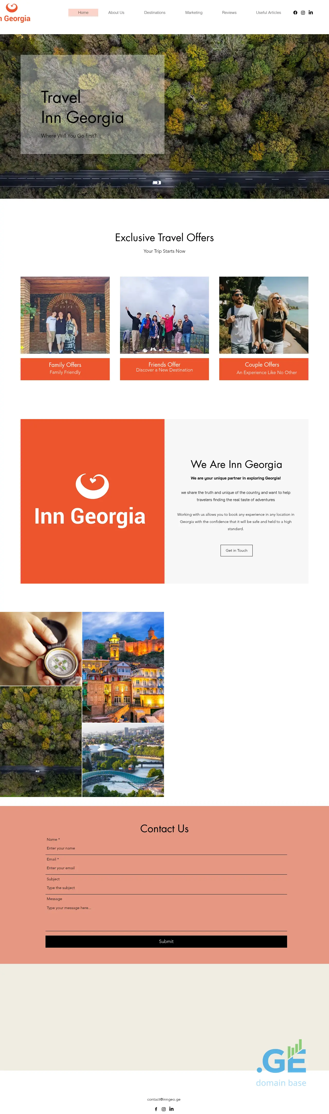 Screenshot of the site inngeo.ge