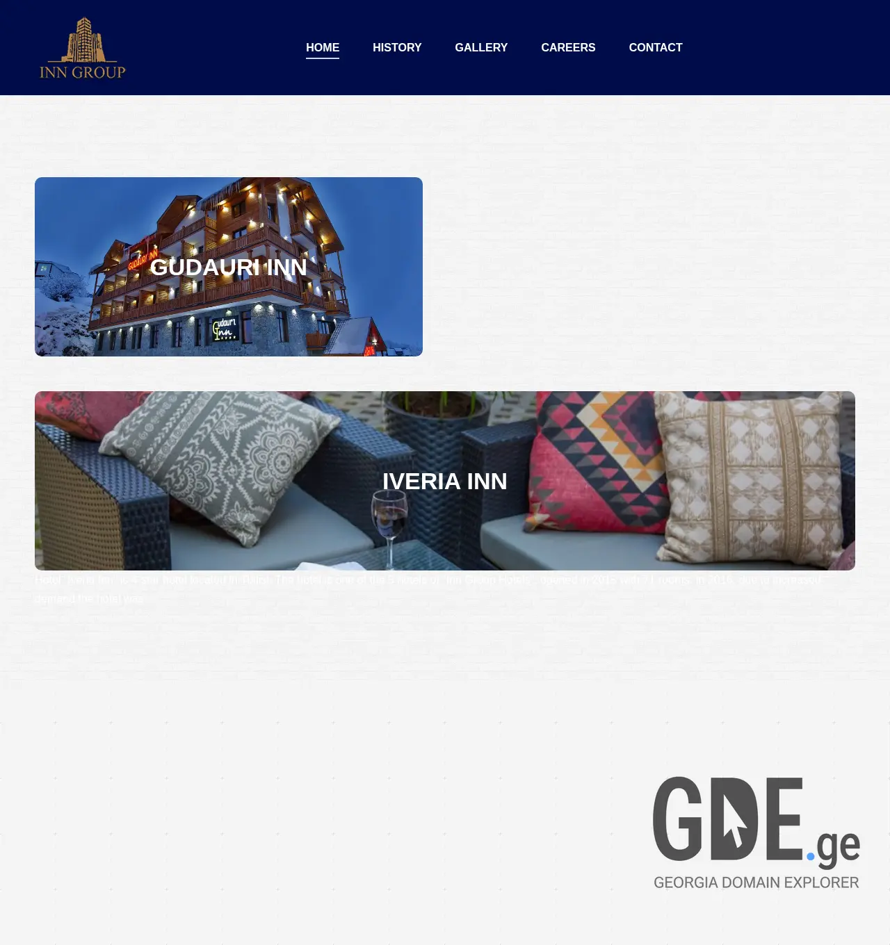 Screenshot of the site inngroup.ge at 2025-11-30