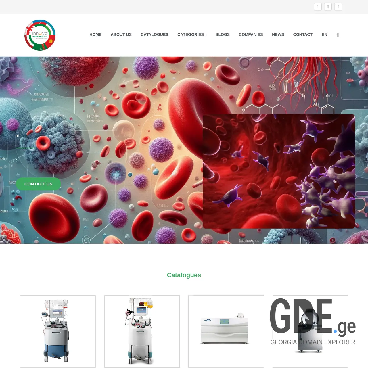 Screenshot of the site innovamed.ge at 2025-12-10
