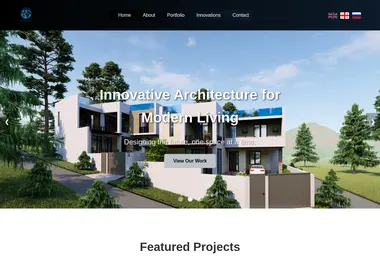 Screenshot of innovarch.ge