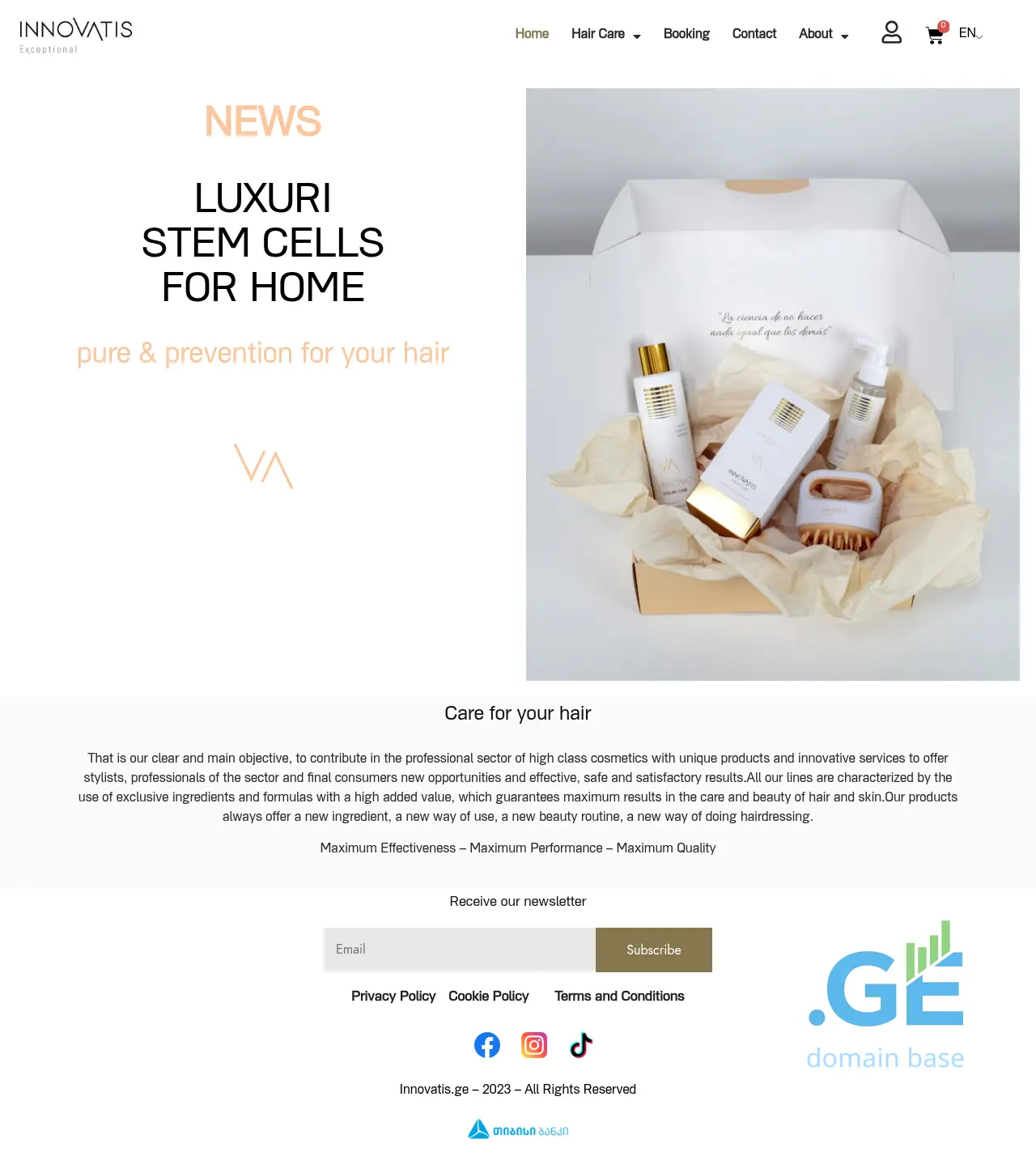 Screenshot of the site innovatis.ge