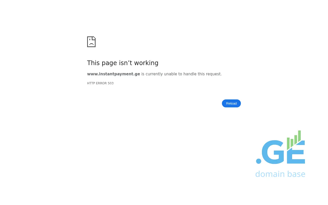 Screenshot of the site instantpayment.ge