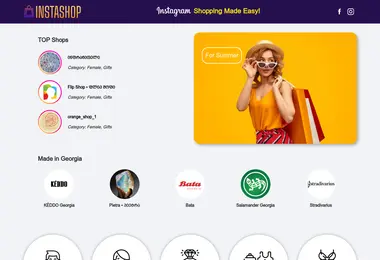 Screenshot of instashop.ge