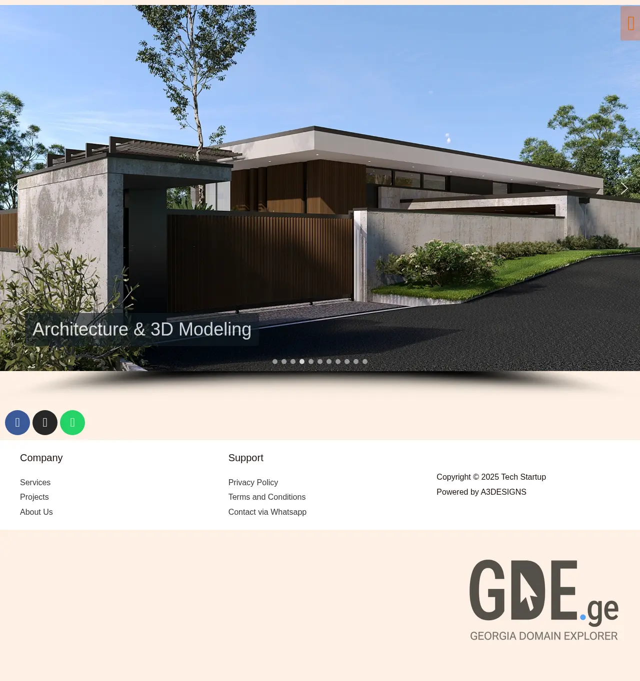 Screenshot of the site instudio.ge at 2025-11-30