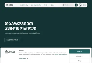 Screenshot of insure.ge