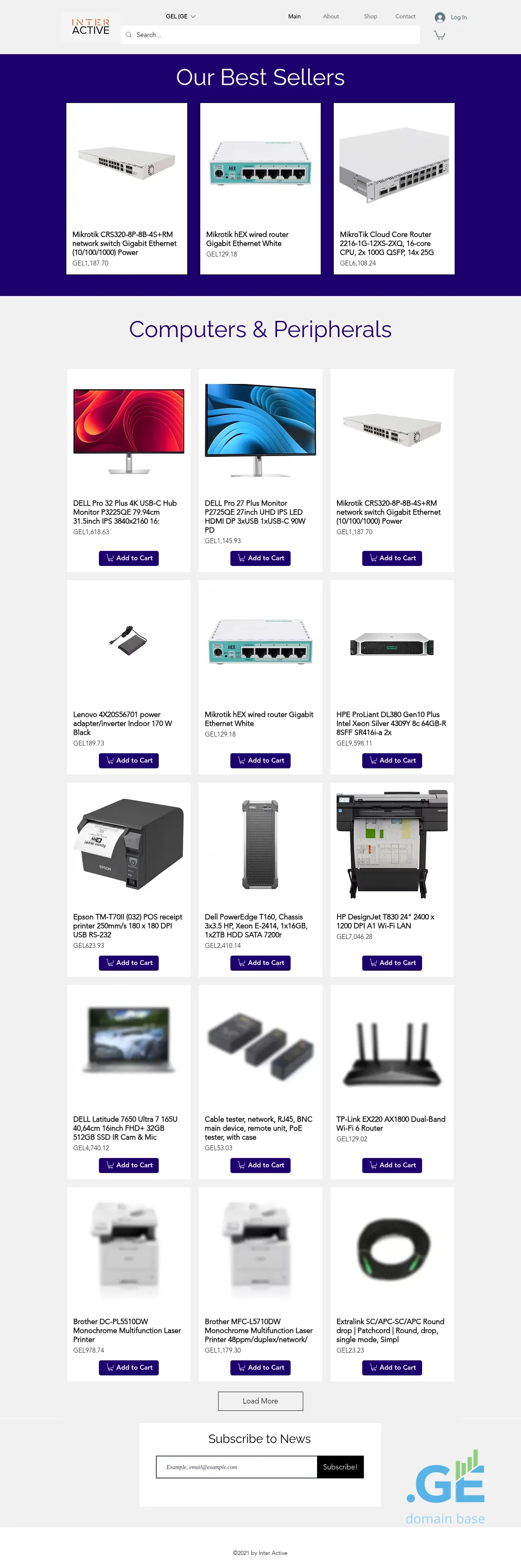 Screenshot of the site interactive.ge