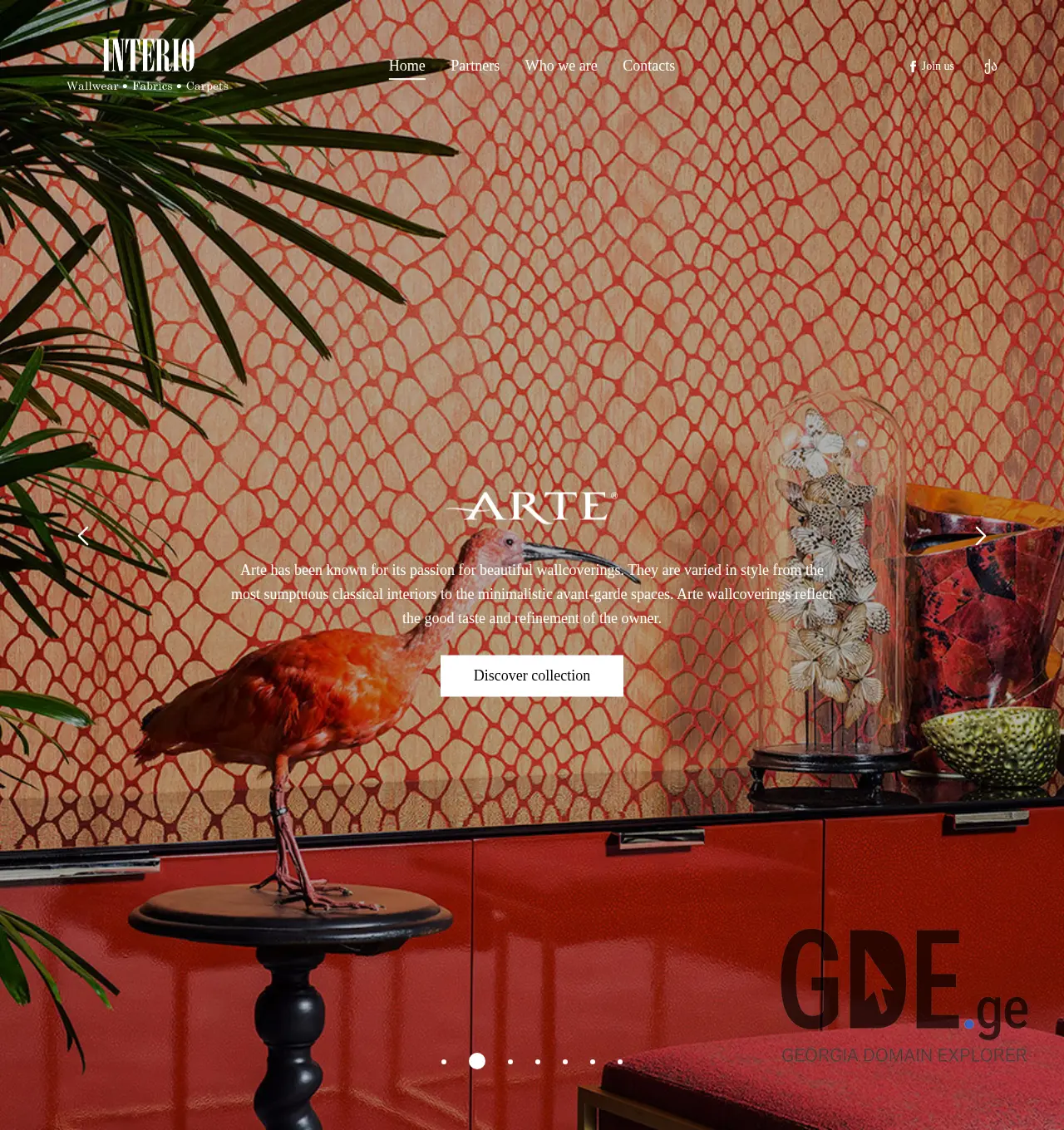 Screenshot of the site interio.ge at 2025-12-02