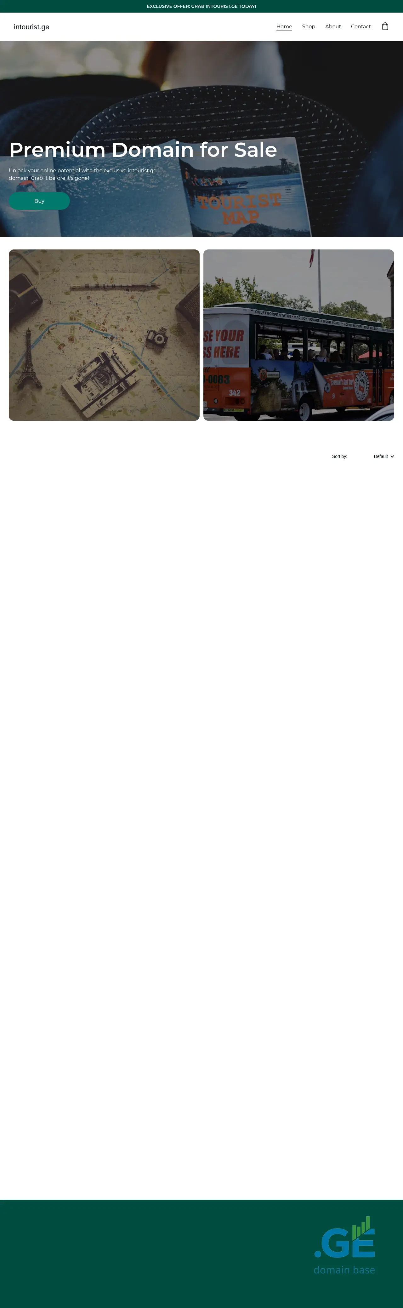 Screenshot of the site intourist.ge