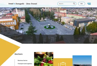 Screenshot of investinsamegrelo.ge