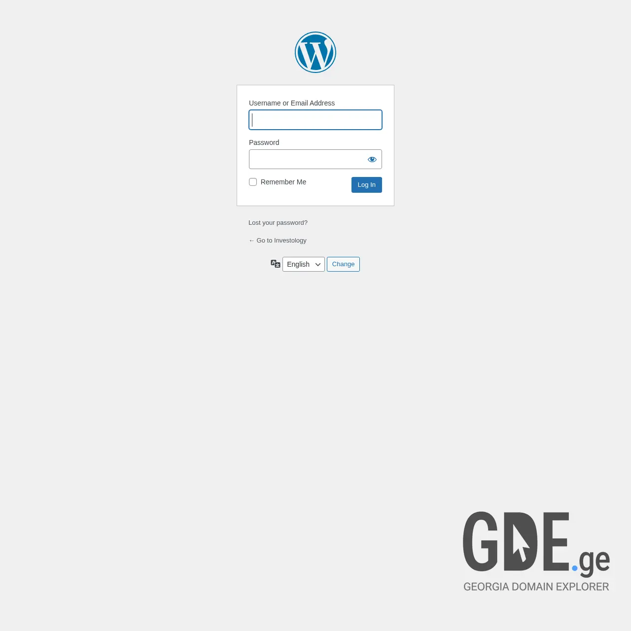 Screenshot of the site investology.ge at 2025-12-10