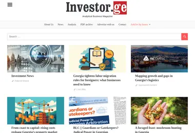 Screenshot of investor.ge