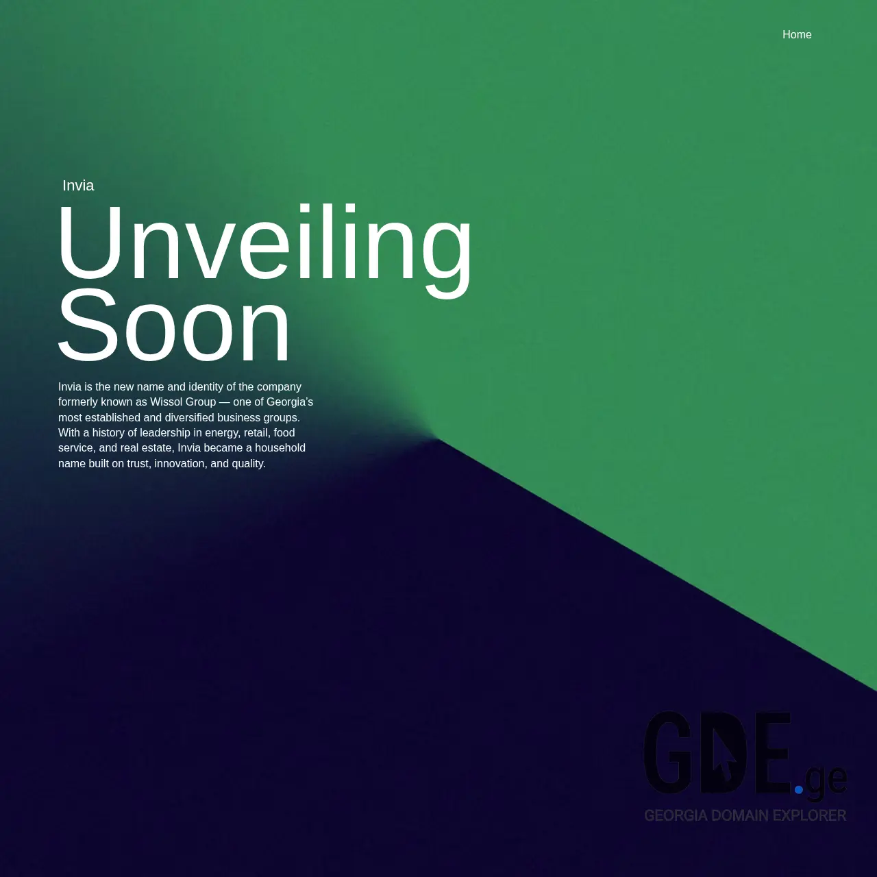 Screenshot of the site invia.ge at 2025-12-12