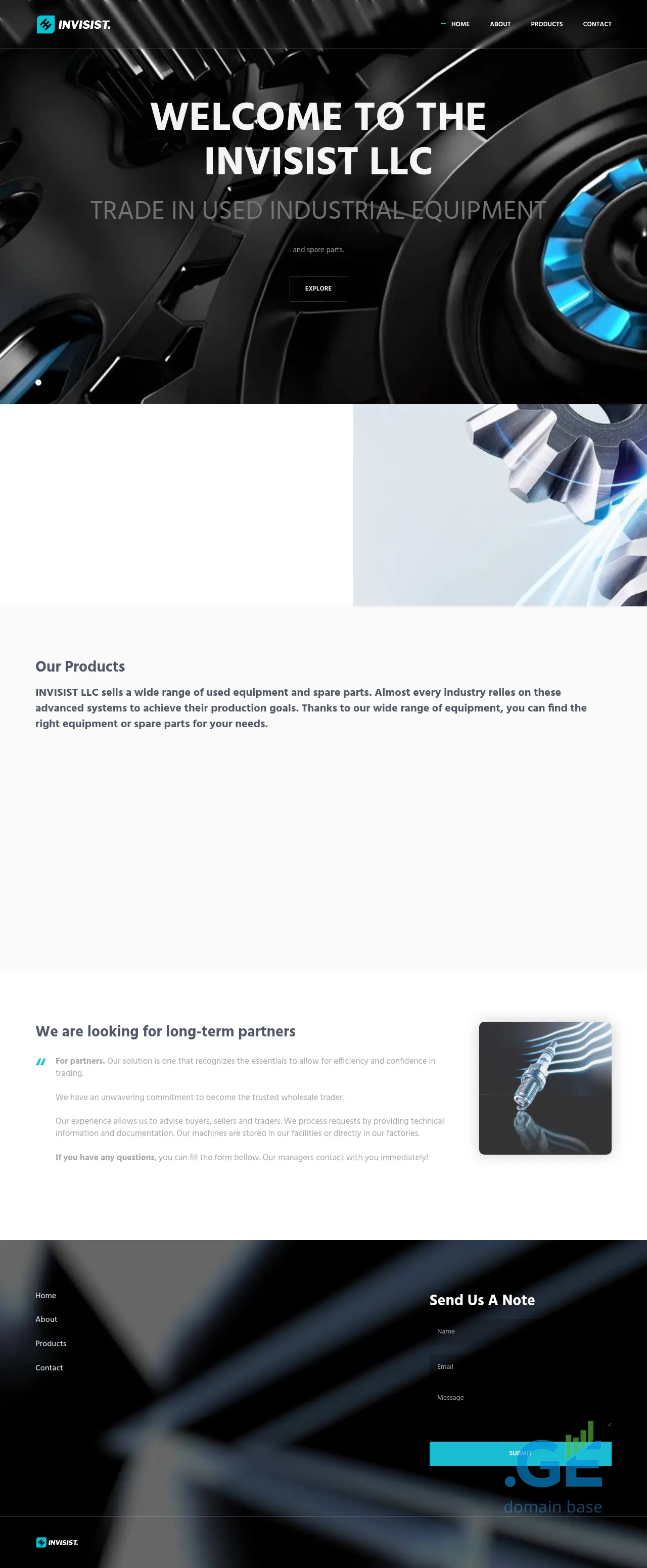 Screenshot of the site invisist.ge