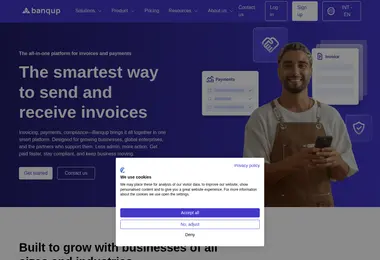 Screenshot of invoicegate.ge