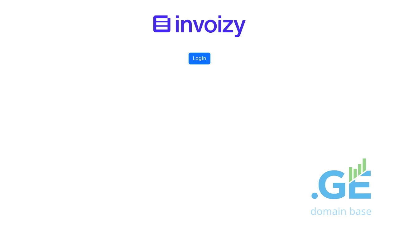 Screenshot of the site invoizy.ge