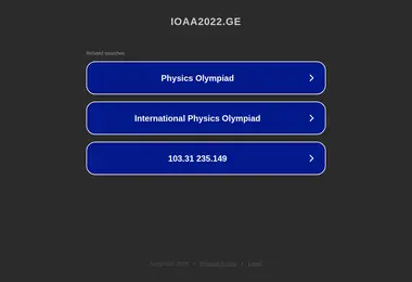 Screenshot of ioaa2022.ge