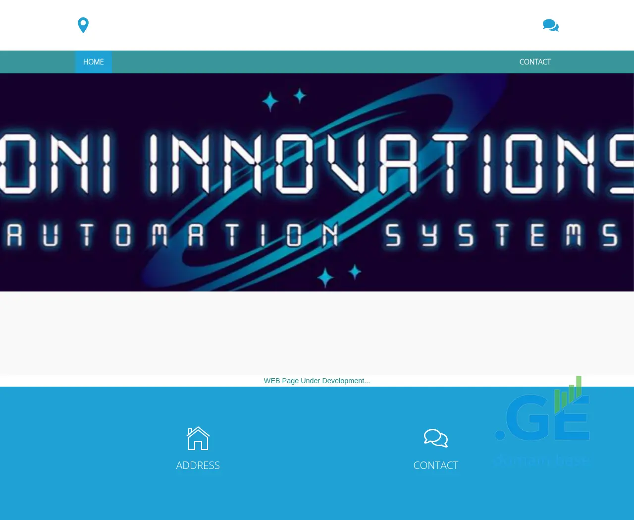 Screenshot of the site ioni-innovations.ge
