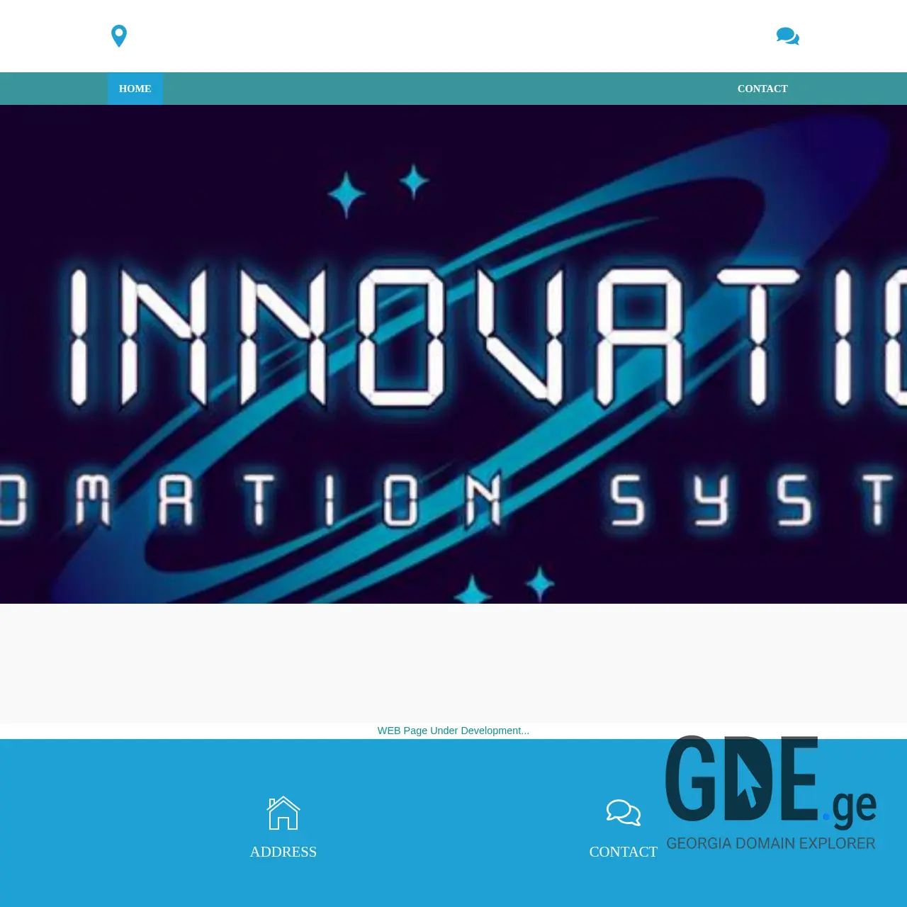 Screenshot of the site ioni-innovations.ge at 2025-12-09
