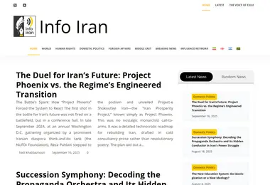 Screenshot of irannews.ge