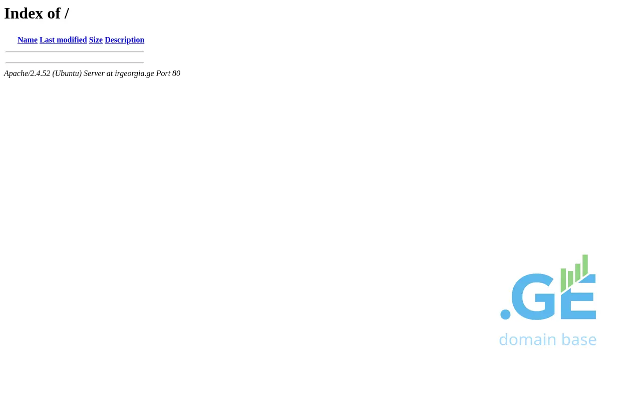 Screenshot of the site irgeorgia.ge