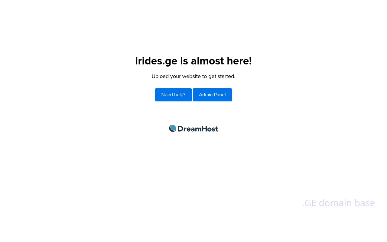 Screenshot of the site irides.ge