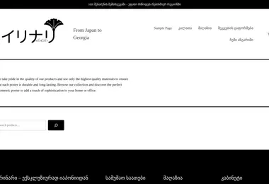 Screenshot of irinari.ge