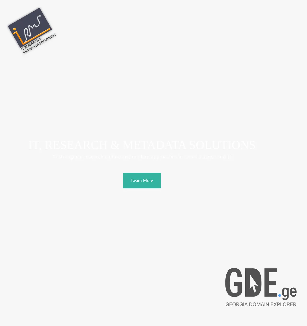 Screenshot of the site irms.ge at 2025-12-02