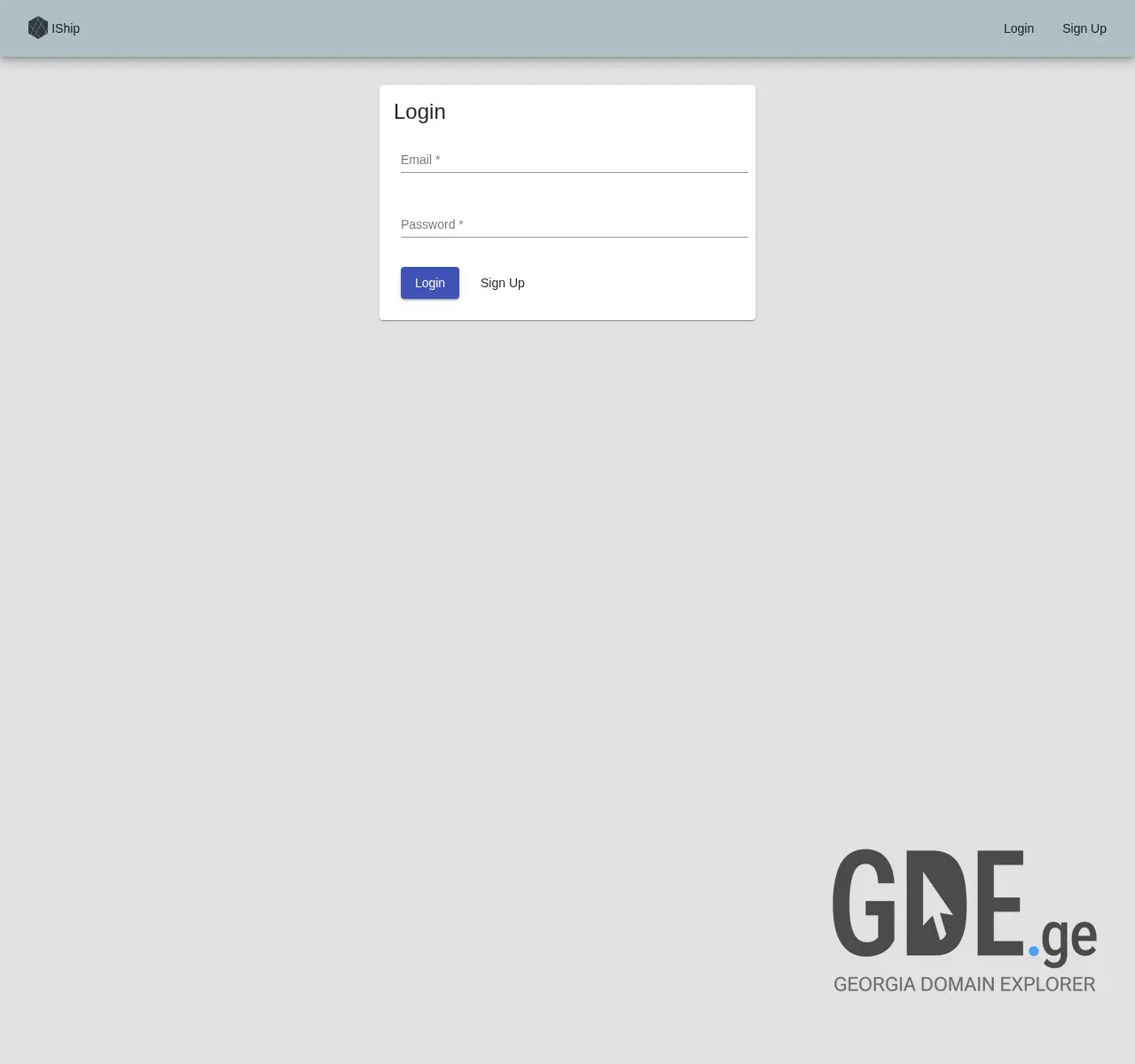 Screenshot of the site iship.ge at 2025-11-26