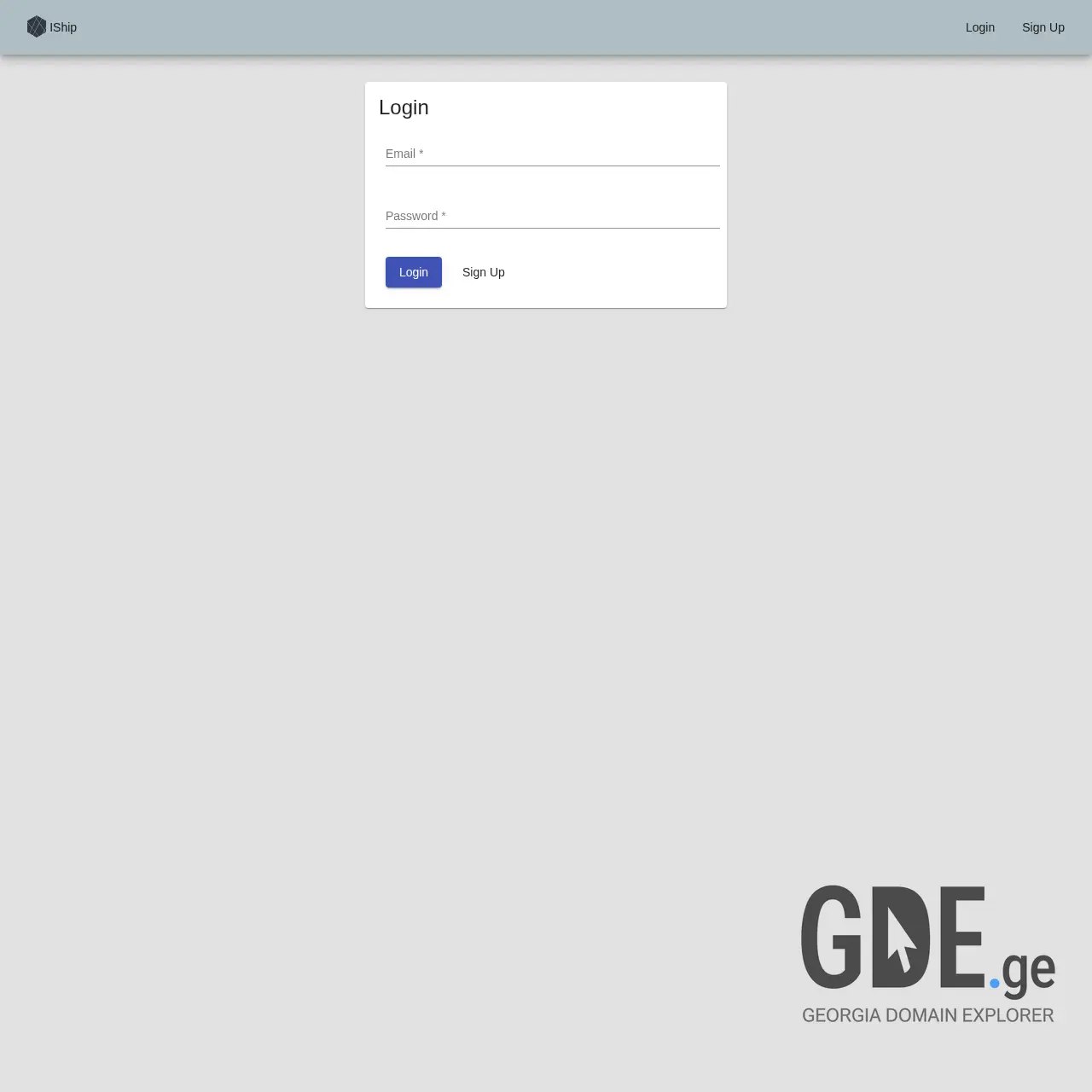 Screenshot of the site iship.ge at 2025-12-20
