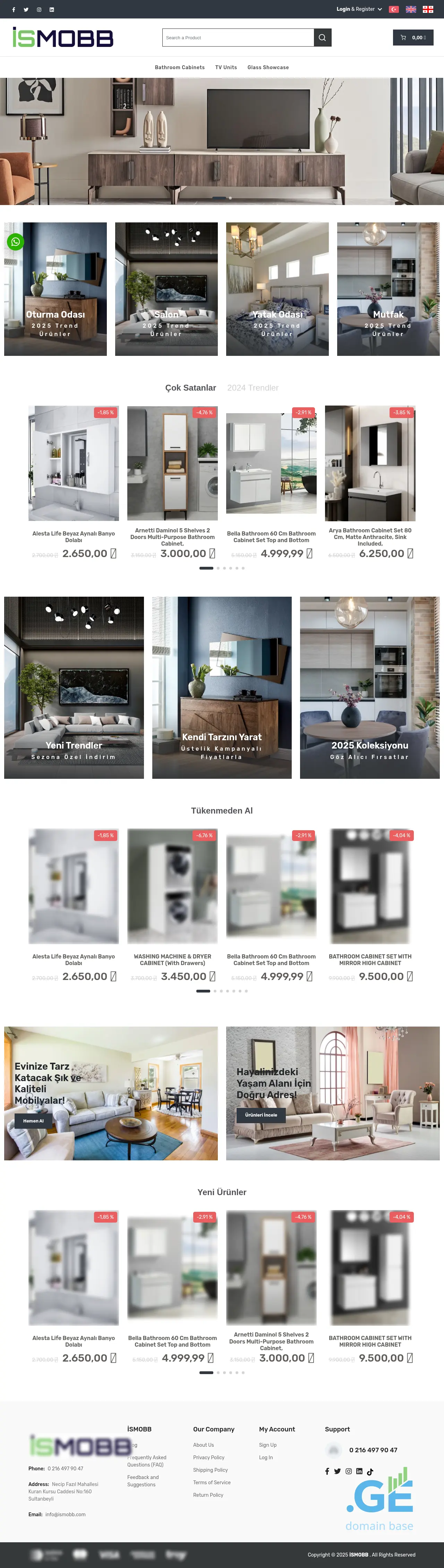 Screenshot of the site ismobb.ge