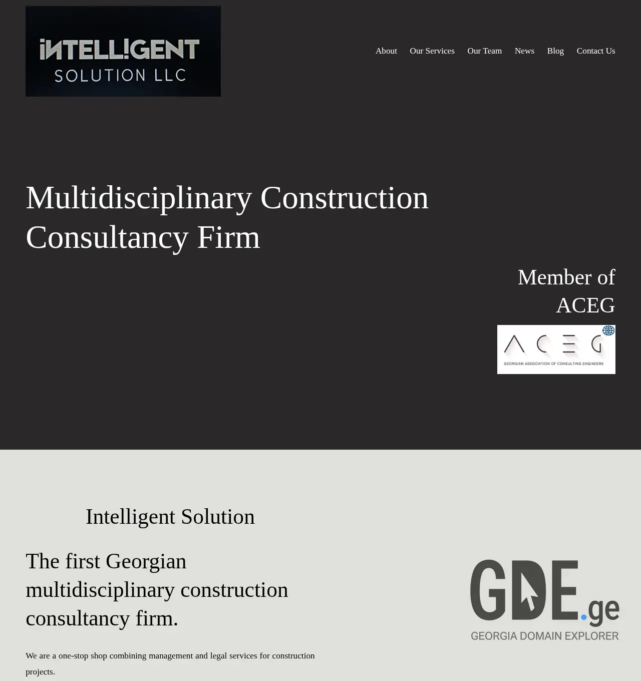 Screenshot of the site isolution.ge at 2025-11-30