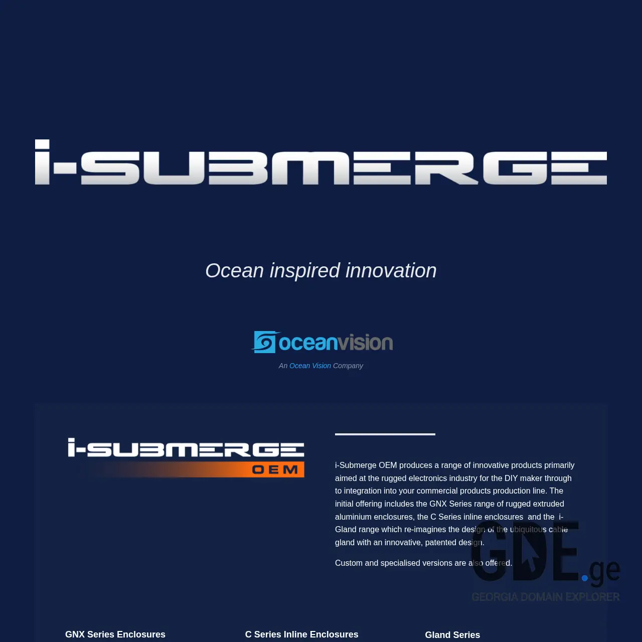 Screenshot of the site isubmer.ge at 2025-12-09