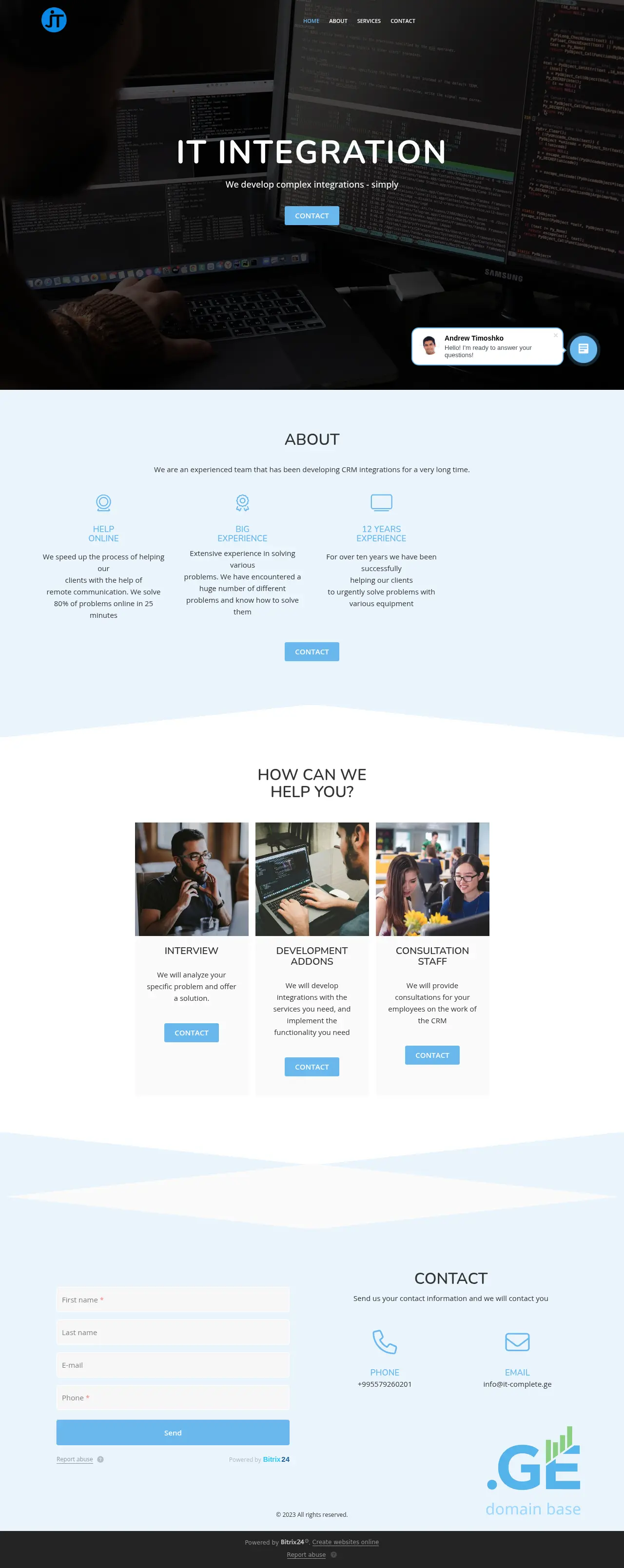Screenshot of the site it-complete.ge