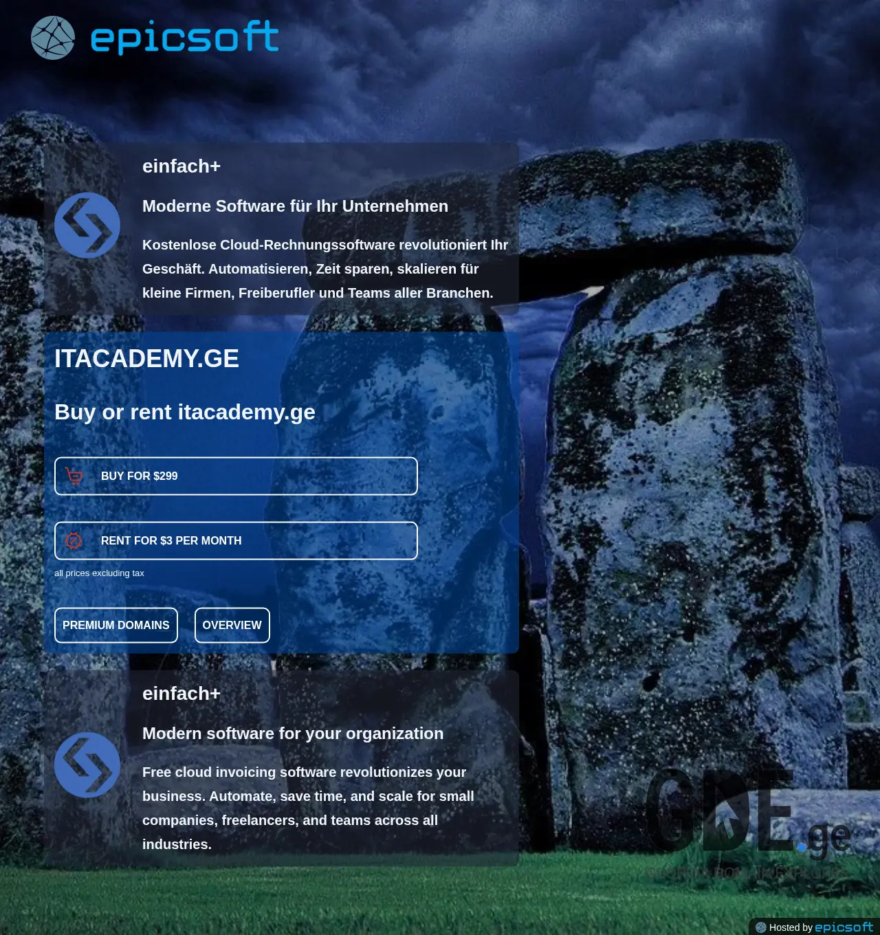Screenshot of the site itacademy.ge at 2025-11-29