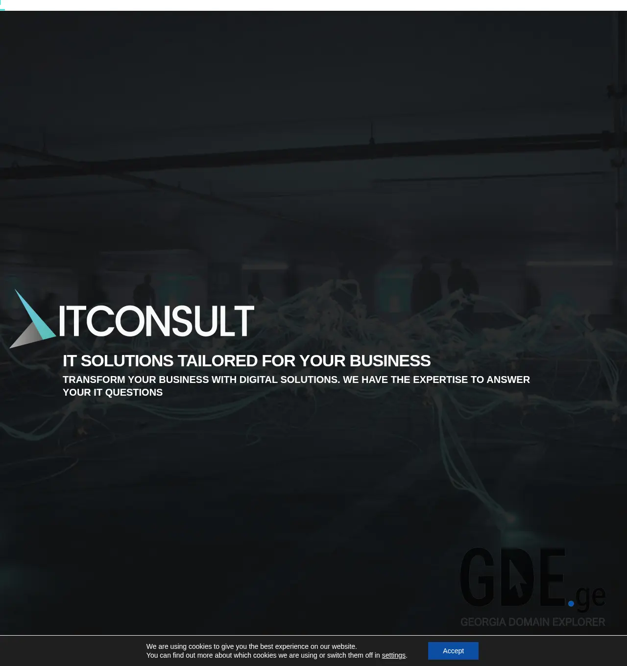 Screenshot of the site itconsult.ge at 2025-11-30