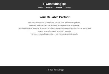 Скриншот itconsulting.ge