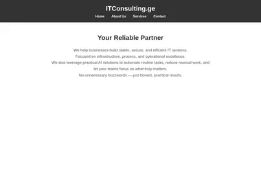 Screenshot of itconsulting.ge