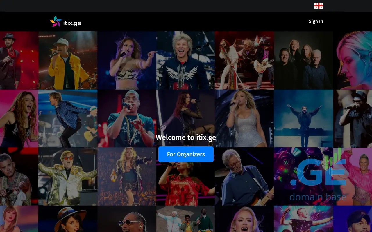 Screenshot of the site itix.ge