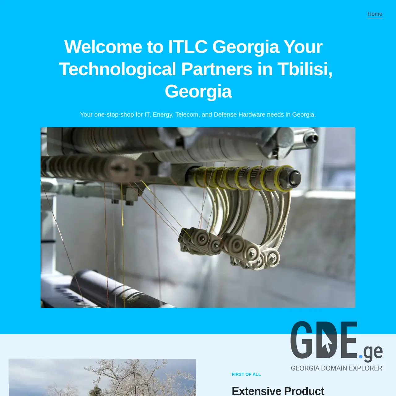 Screenshot of the site itlc.ge at 2025-12-09