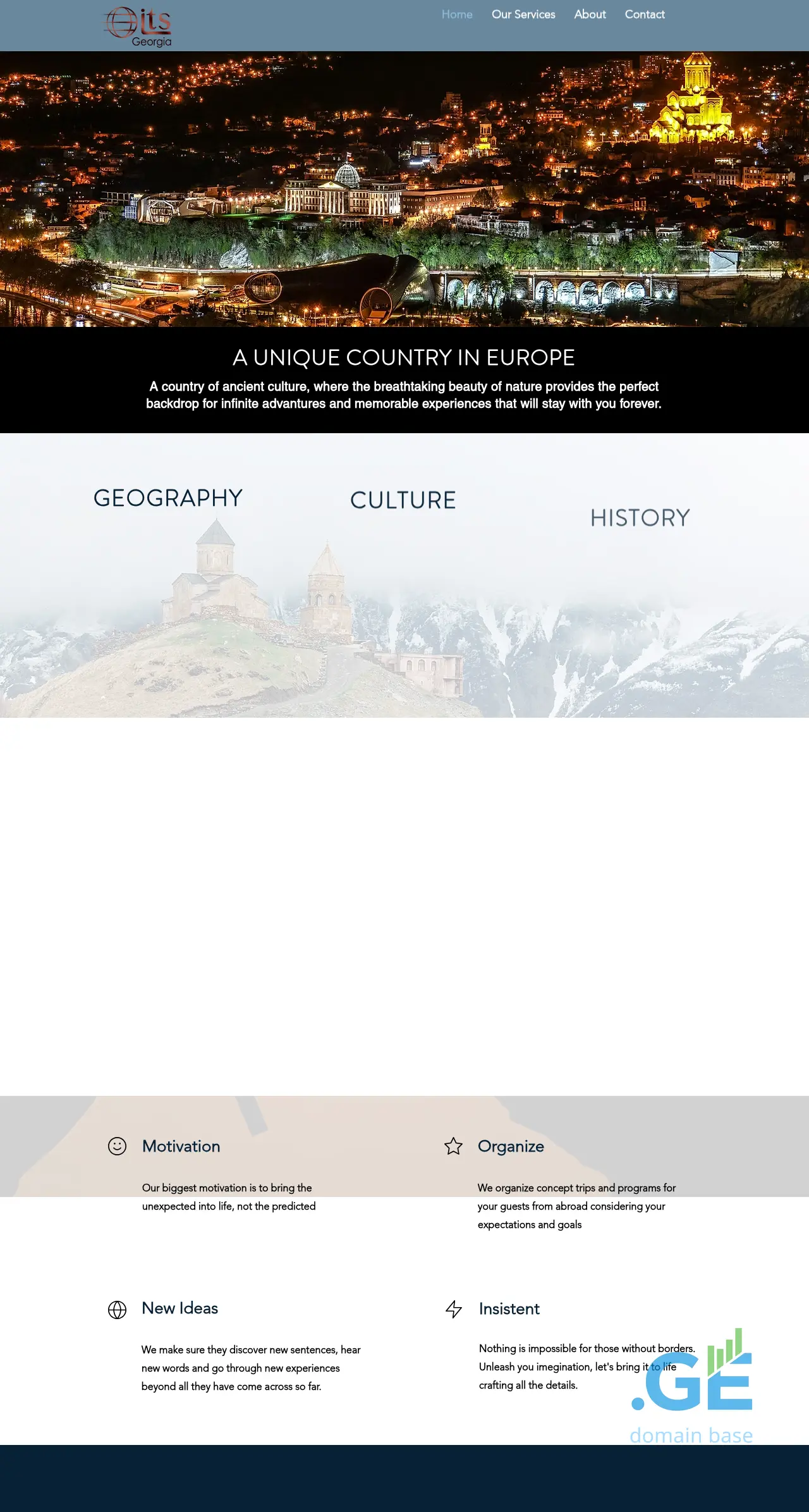 Screenshot of the site its-georgia.ge