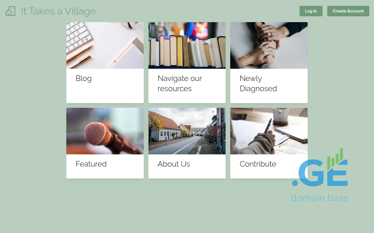 Screenshot of the site ittakesavilla.ge