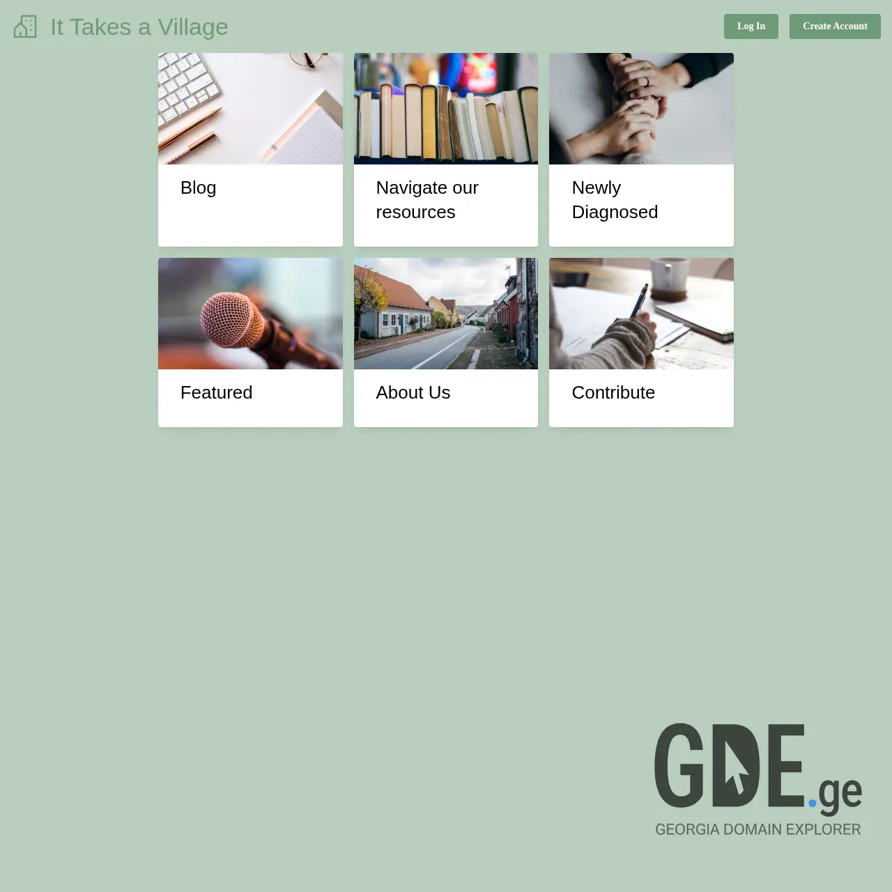 Screenshot of the site ittakesavilla.ge at 2025-12-09