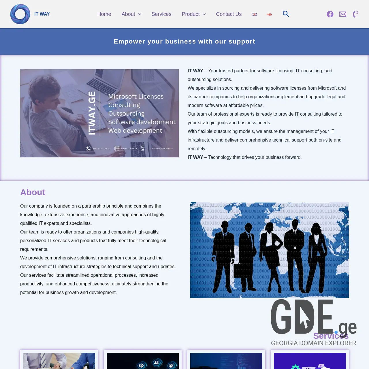 Screenshot of the site itway.ge at 2025-12-09