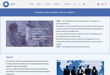 Screenshot of itway.ge