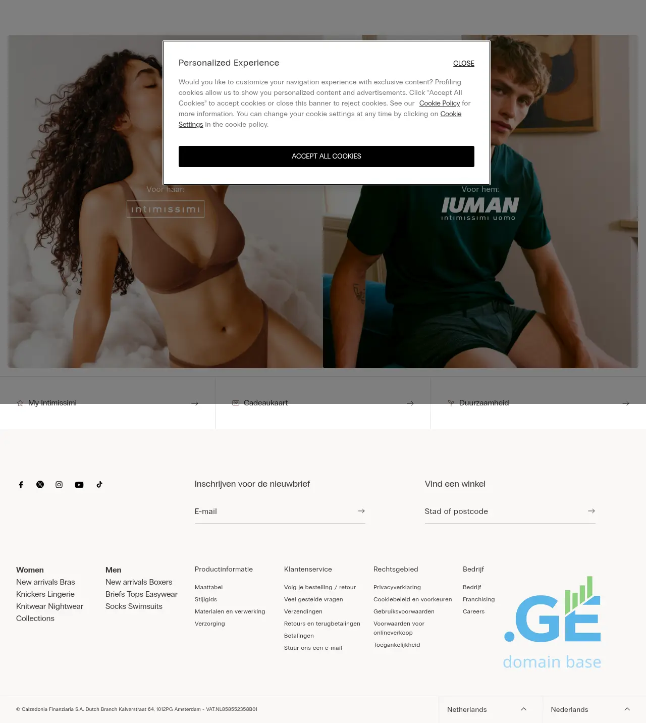 Screenshot of the site iuman.ge