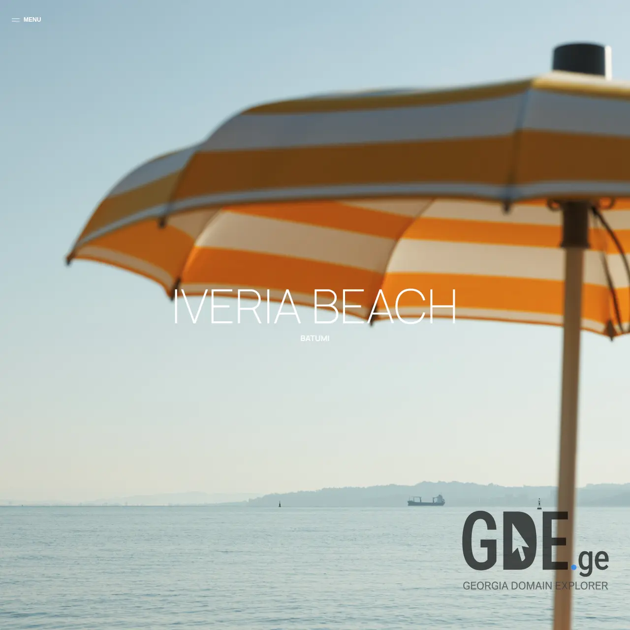 Screenshot of the site iveriabeach.ge at 2025-12-09
