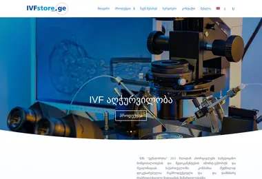 Скриншот ivfstore.ge